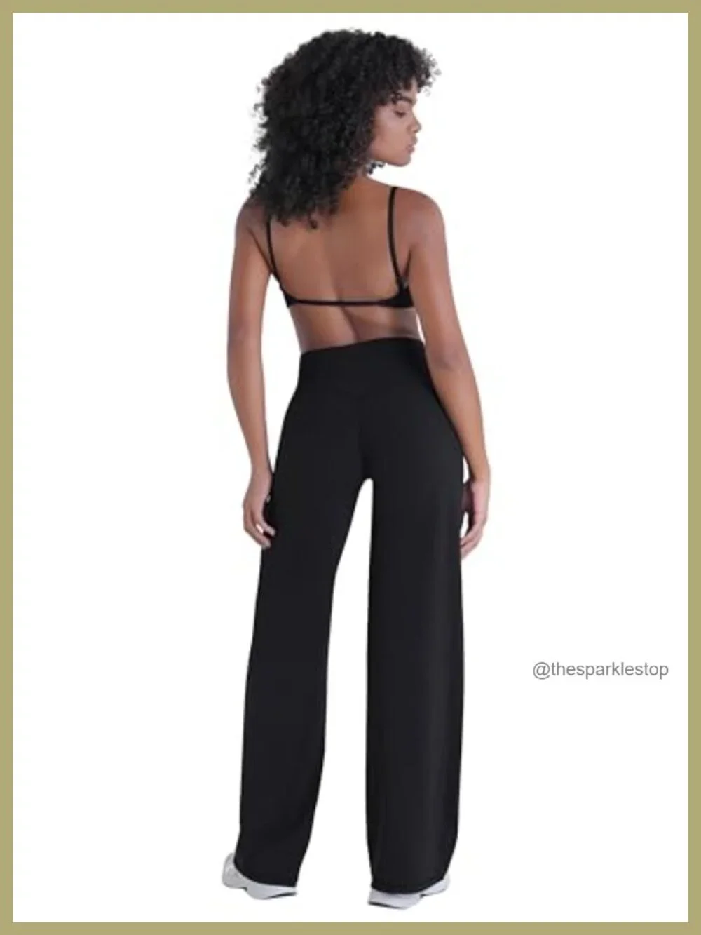 Butt Lifting Wide Leg Yoga Pants High Waist Tummy Control No Front Seam Scrunch